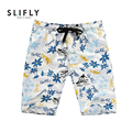 Mens Fast Dry Beach Shorts Casual Printed Thin Loose Board Short 2016 New Summer Flower Print