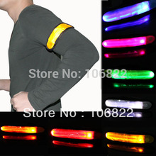 2015 New LED Armband Safety Reflective Flexible Visible Colors Hiking Running Jogging Biking Free Shipping SL00260