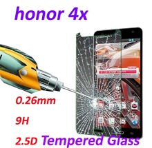 0.26mm 9H Tempered Glass screen protector phone cases 2.5D protective film For Huawei Honor 4X 5.5 Inch