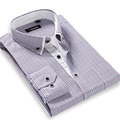 2016 New Striped Men Brand Dress Shirt Casual Design Breathable Long Sleeve Cotton Linen Camisa Masculina