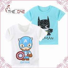 2016 1-6T Kids Batman Print Short Sleeve Cotton Summer T-shirts for Boys Girls Tops Tees Clothing Roupas Infantis MeninoT236