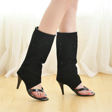 size 30-43 freeshipping Fashion woman high heel mid-calf summer boots women Boots Wedding summer Boots hot sale