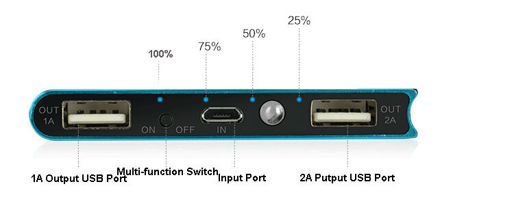 Oboe Ultrathin Portable Power Bank 20000mAh 6