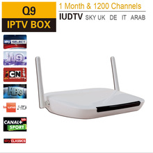 Q9 Android Iptv Box Android Iptv Set Top Box with One Month Iudtv Iptv Account 900 Russian Sky Indian USA Europe Channels