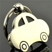 New Fashion Women Jewelry Gift Keychain Alloy Mini Car Keyring Silver Keyfob