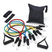 Practical Elastic Workout Bands Exercise Tubes Fitness Yoga Pilates Resistance Pull Rope Cordages set
