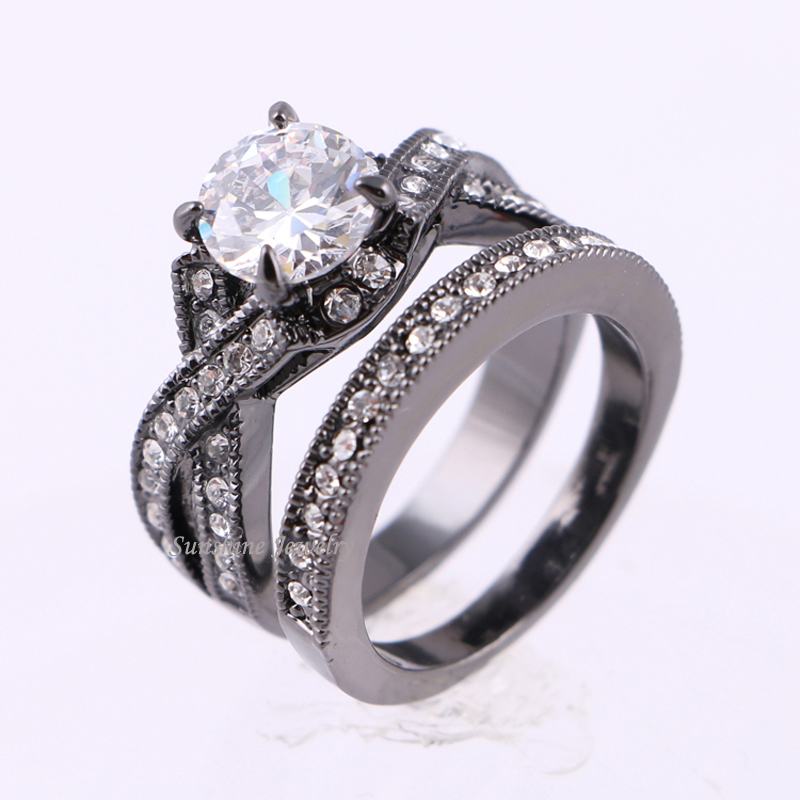 Fashion jewelry wedding ring sets
