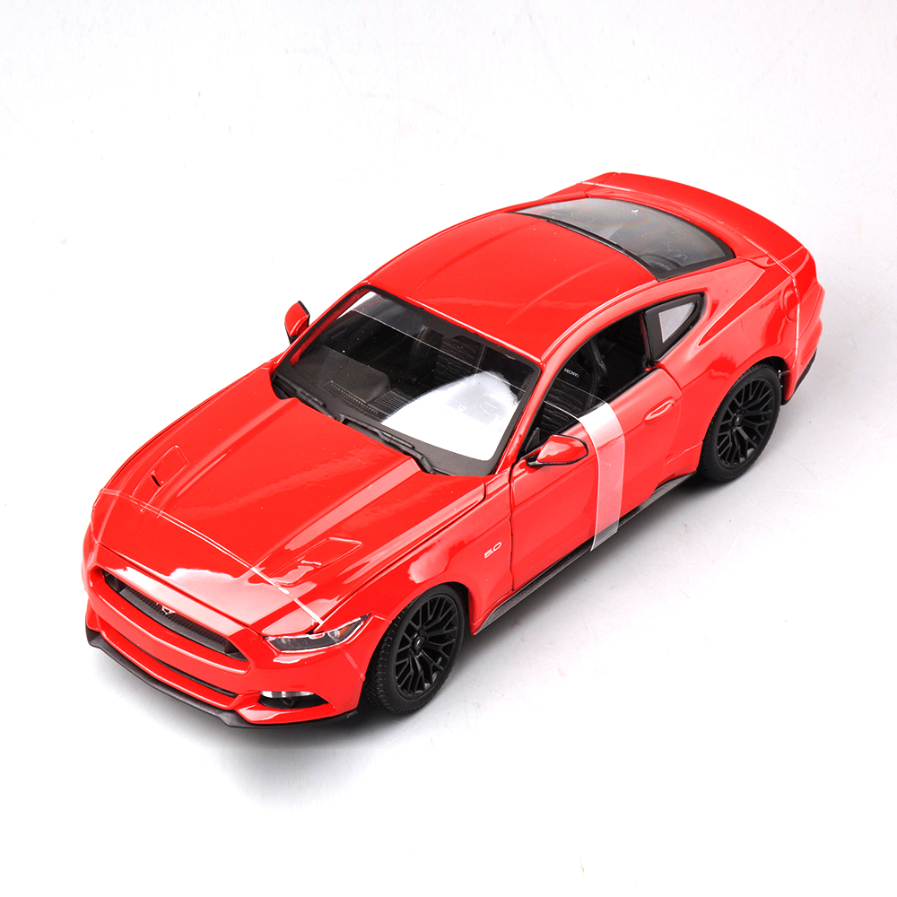 Jouet Voiture Model Diecast Mustang GT Noir Collection Voiture de Course Enfants