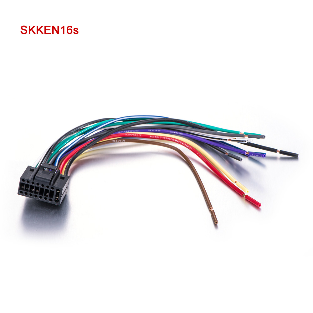 Audio estéreo radio coche kenwood dnx Ddx 22 pines arnés de cableado Telar conector ISO