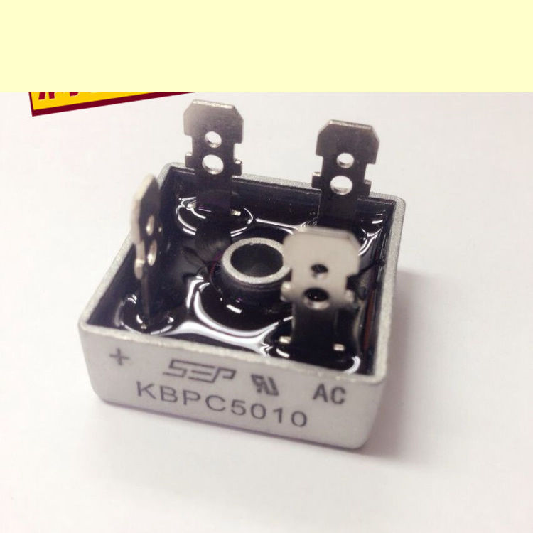 Free shipping 5PCS 50A 1000V diode bridge rectifier kbpc5010