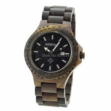 Men dress watch free shipping wooden watches BEWELL from china wholesale cheap price Japan 2115 Quartz