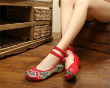 2015 Hot Sale Women’s Shoes Old Peking Shoes Flat Heel with Embroidery Soft Sole Casual Shoes Dancing Shoes Size 35-40