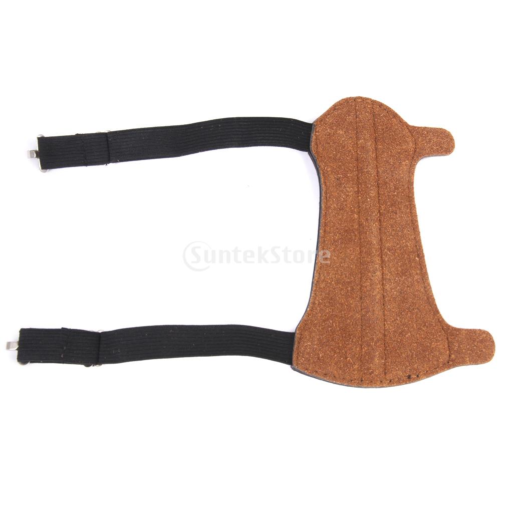 New Arrivals 2015 Artificial Cow Leather Shooting Archery Arm Guard Protect Safe Hunting Gear Free Shipping