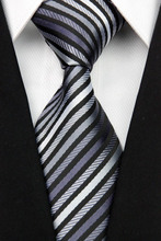 CON05 Silk Polyester Woven Smooth Tie Man s Gray Red Brown Black Classic Wedding Party Fashion