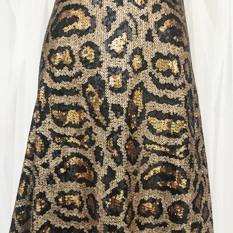 sequin animal print