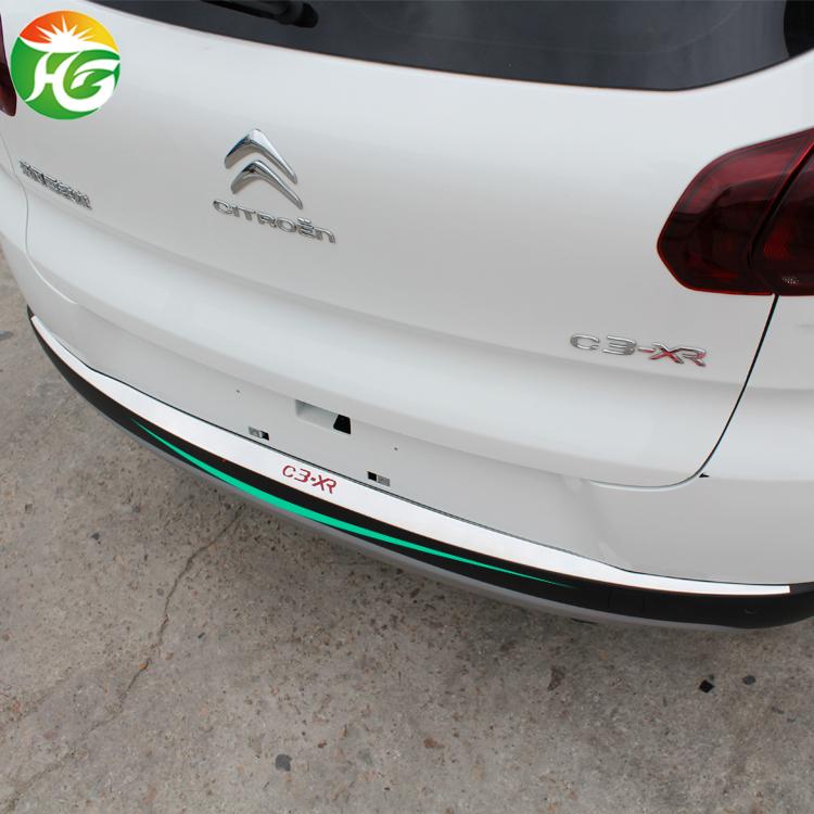 Citroen C3 XR 2014 rear trunk light strip stainless steel Decorative stickers sequins