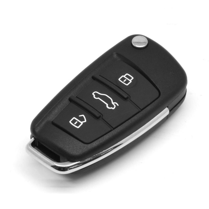 Hot selling Folding Flip Remote Key Shell fit for AUDI 3 Button Case A2 A3 A4