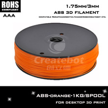 New 2015 3d printer machine orange color 3d printer diy kit 3mm abs filament for createbot,makerbot,reprap etc 3d printers