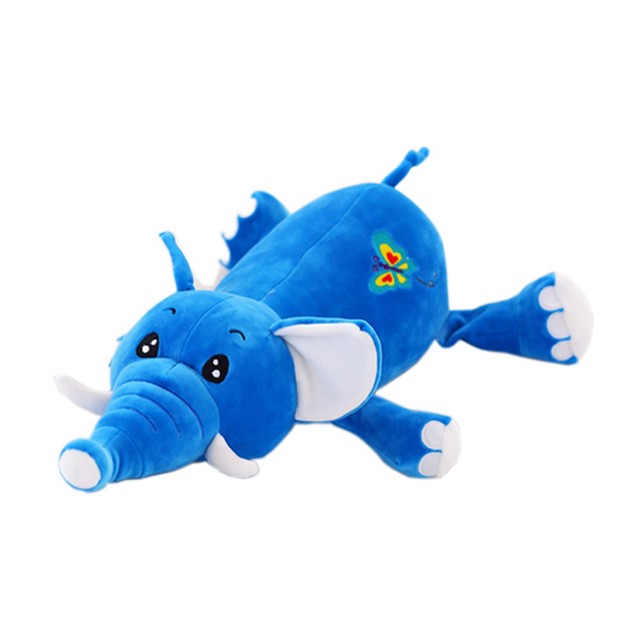 large blue stuffed animal