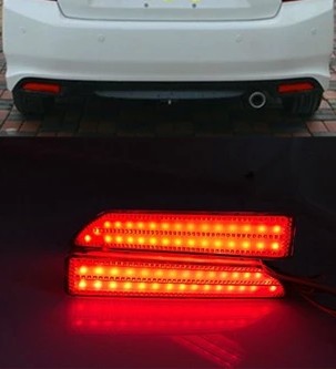 Для 2007 2008 2009 Honda CRV резервное копирование хвост заднего бампера лампы из светодиодов отражатель стоп тормозная света противотуманная фара