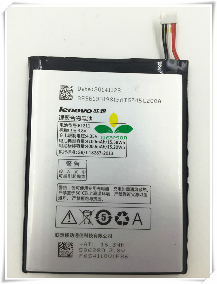 100% Original High Quality BL211 Battery For Lenovo P780 Battery 4000mAh Free Shipping+Track Code (3)