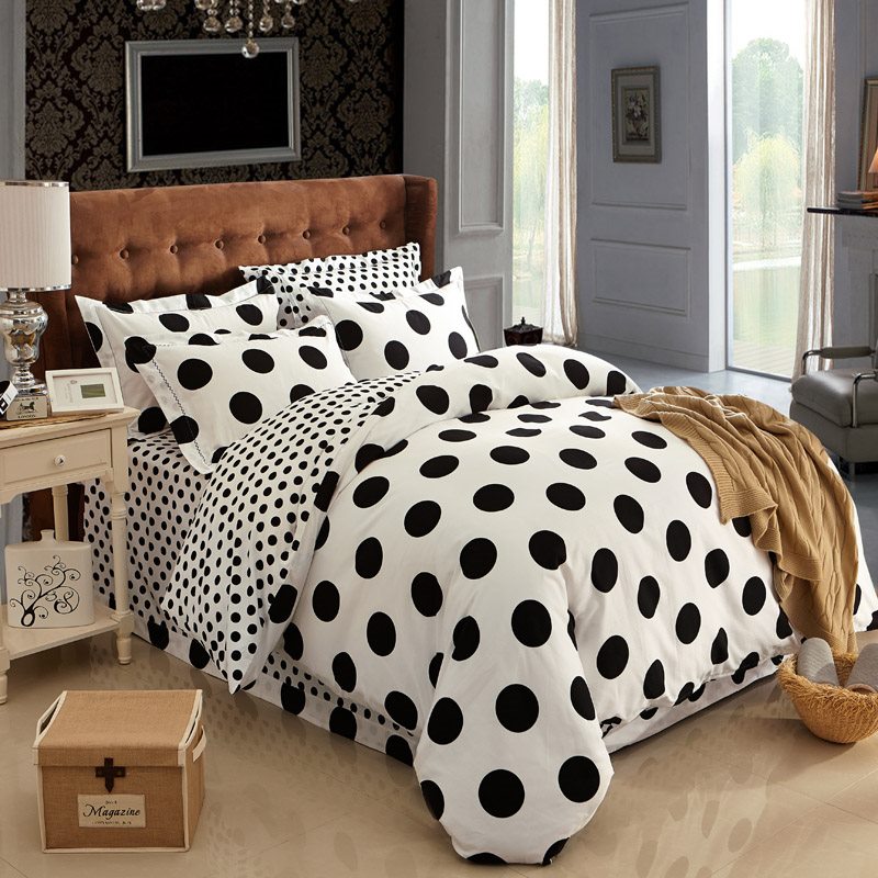 cotton black and white polka dot bedding sets bed set cotton black and white polka dot bedding sets bed set