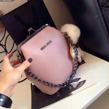 2016 New 100% Good Cattle Split Leather High Quality Shoulder Bag Chain Bag Women Bags Plus Size Handbags Hot Sale Free Shipping
