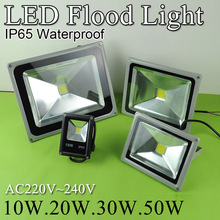 Ultra Thin IP65 Waterproof 220V LED Flood Light 10w 20w 30w 50w Led Floodlight Outdoor Lighting