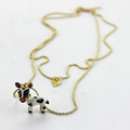 XQ Free shipping 2015 BJ new cow double necklace Fashion necklace the alloy banquet