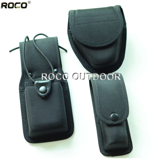 Police Officer EMS Security Duty Belt Pouches & Rigs (Radio Pouch, Handcuff Case, Spray Pouch
