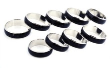 Wholesale Jewelery Bulks 20pcs Mixed Change Color Silver Plated Mood Rings