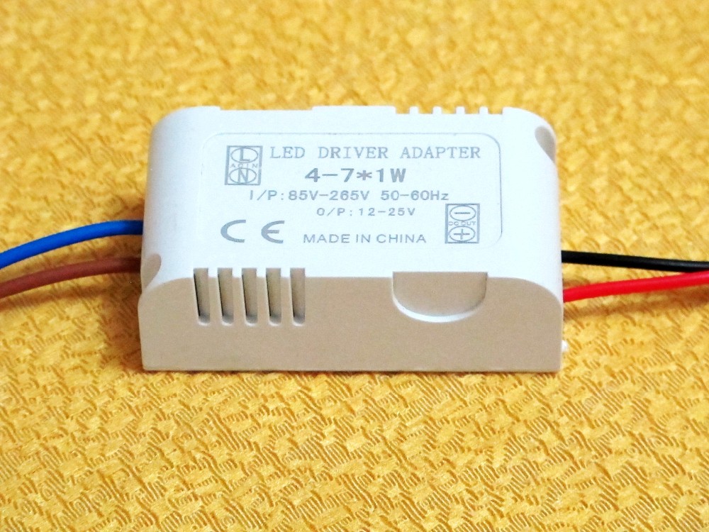 Description Picture 2 of item300mA DC 12V~25V (4-7)x 1W Isolated Led Driver 4W 5W 6W 7W Power Supply AC 110V 220V for ceiling light, spotlight