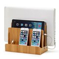 Great Useful Stuff Eco Friendly Bamboo Multi Device Charging Station and Dock for iphone 6S 5s