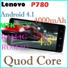In Stock original Lenovo P780 phone MTK6577 Dual Core 4 5 inch Android 4 1 IPS