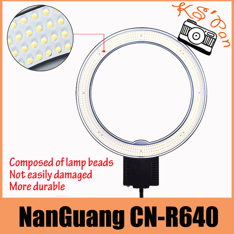 NanGuang CN-R640 Photography Video Studio 640 LED Continuous Macro Ring Light 5600K Day Lighting