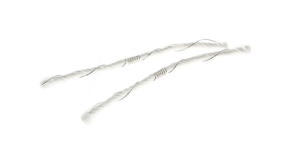 10pcs lot Pre made Wires and Wicks for Atomizer Electronic Cigarette Atomizer Heating Wire coil e
