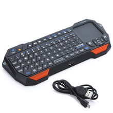 Portable Mini Bluetooth Keyboard w Touchpad Wireless Gaming Keyboard for Laptop Smartphones Computer Laptop TV BOX