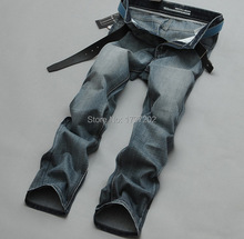 2014 new fashion designer brand jeans male fashion brand of high quality 100% cotton denim trousers Size: 28-40 Free shipping