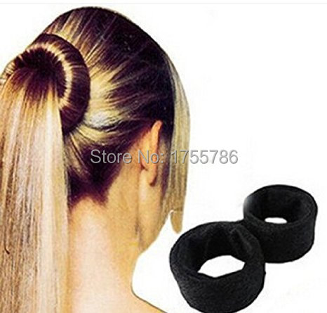 Noir classique français cheveux rouleau spirale Bun Updo Fold Wrap aligner cheveux Maker Braid queue de