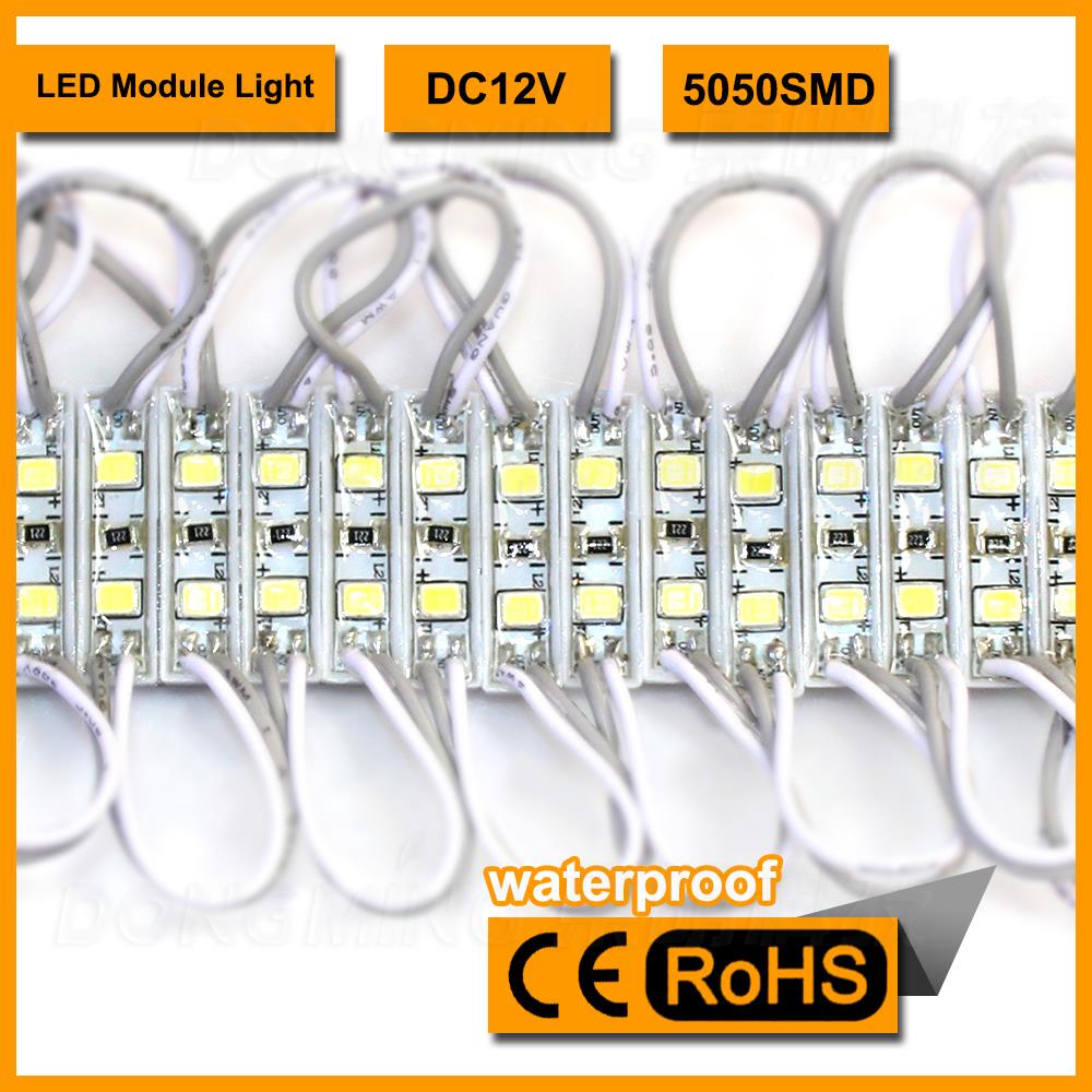 Fedex Free shipping White 2 LED Module 3528 SMD For LED Channel Letter And Advertising LED Sign IP65 Waterproof 500pcs/lot