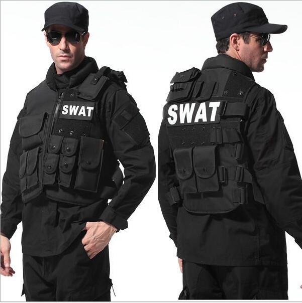 Man\'s tactical vest ,bulletproof vest Molle Tactical bulletproof vest Black vest cs vest (1)