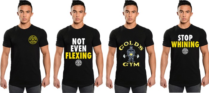 Golds gym T shirt men