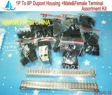 (connectors|dupont)12 Values From 1P To 8P Dupont Housing + Dupont Male & Female Terminal Assortment Kit