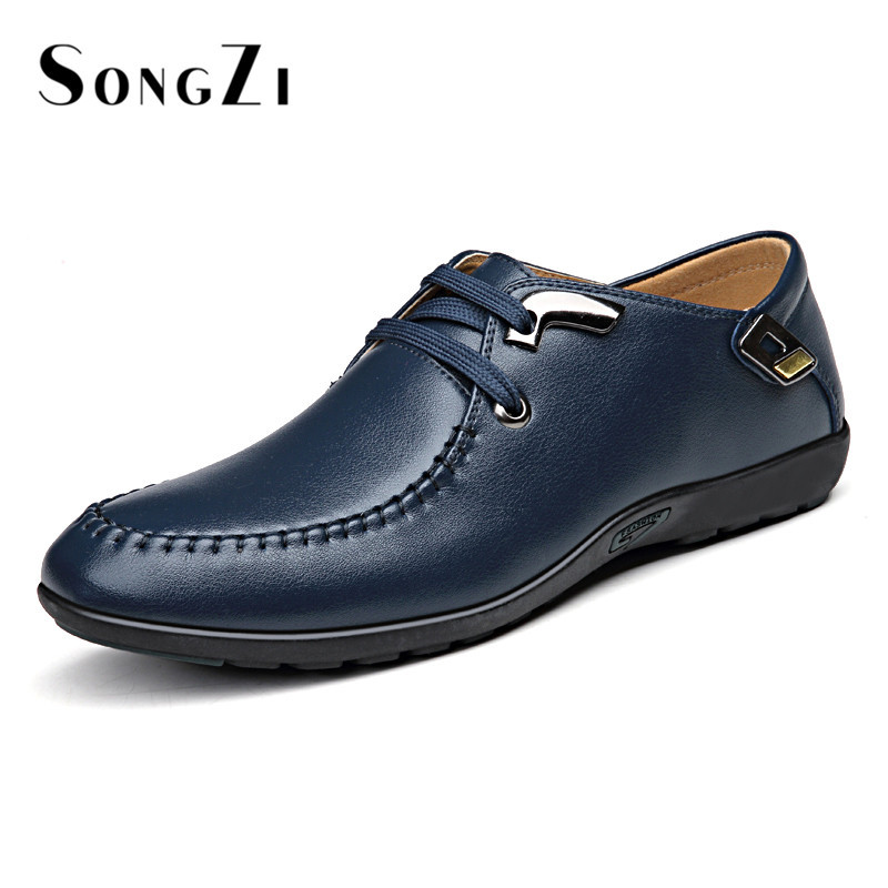 Aliexpress : Buy Summer Style Mens Dress Shoes Genuine Leather Men ...