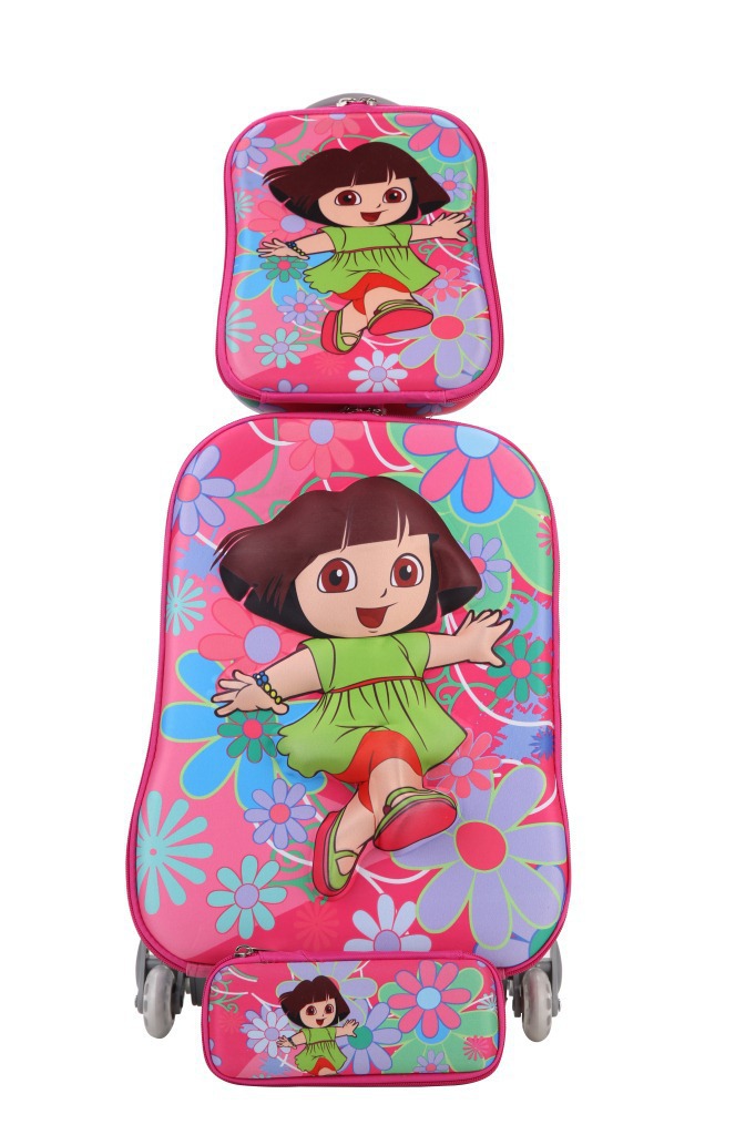 Baby Girls Cute Dora Luggage+Pencil Bag Set/Princess Sofia Travel