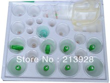 Chinese Medical cupping 24 Cups Set Kit 8 magnets Point Health Massage Acupuncture Cupping wryw 