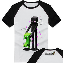 Fashion T Shirts Kid Minecraft Tops Swag Design Short Sleeve Clothing Boys Girls Shirts 2-13 Years Old O Neck Children Clothes