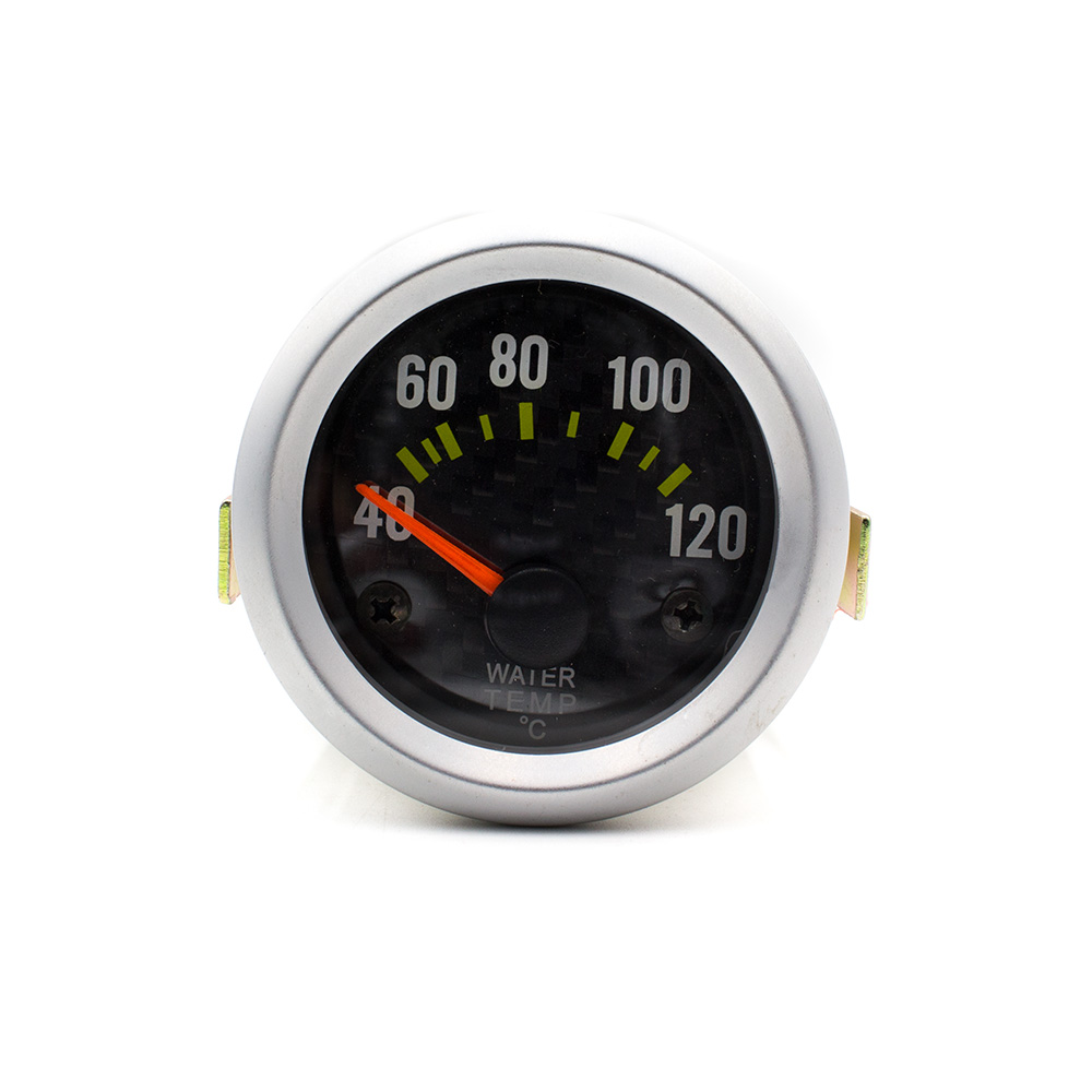 free shipping Water Temp Gauge 52mm With Sensor Carbon Car Water Temp