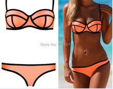 Ebay hot selling New Summer 2015 Fashion Swimsuit Push Up Triangle Bikini set Swimwears Women s