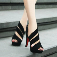 Free shipping 2015 summer night women shoes Fish mouth side zippers with documentary shoes waterproof Taiwan high tide